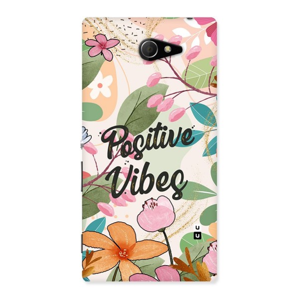 Positive Vibes Back Case for Sony Xperia M2