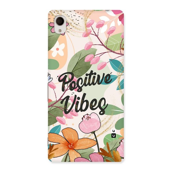 Positive Vibes Back Case for Sony Xperia M4