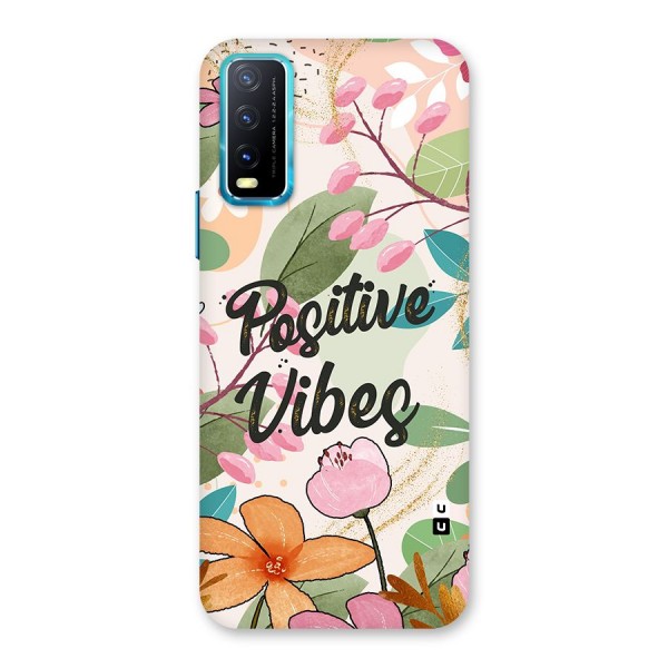 Positive Vibes Back Case for Vivo Y20G