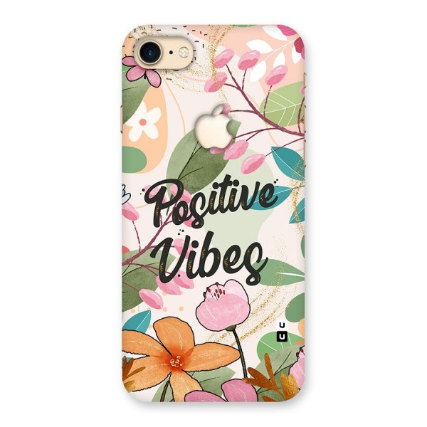 Positive Vibes Back Case for iPhone 7 Apple Cut