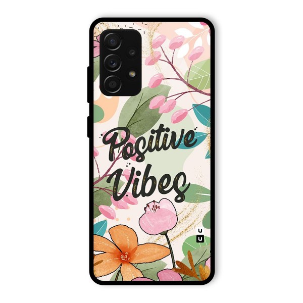 Positive Vibes Glass Back Case for Galaxy A53 5G