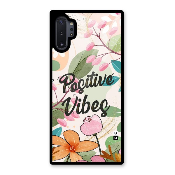 Positive Vibes Glass Back Case for Galaxy Note 10 Plus