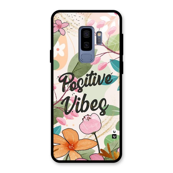 Positive Vibes Glass Back Case for Galaxy S9 Plus