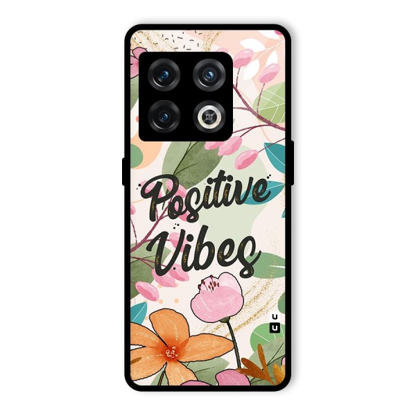 Positive Vibes Glass Back Case for OnePlus 10 Pro 5G