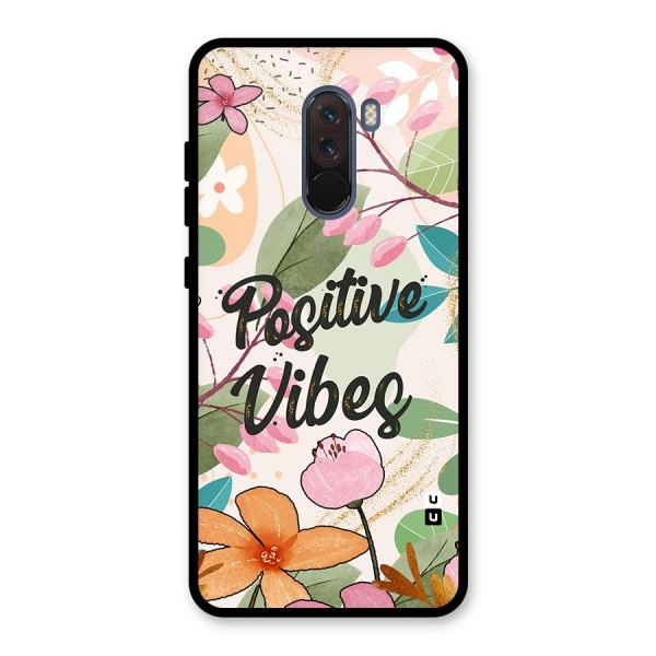 Positive Vibes Glass Back Case for Poco F1