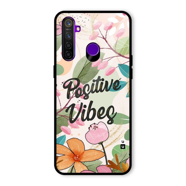 Positive Vibes Glass Back Case for Realme 5 Pro