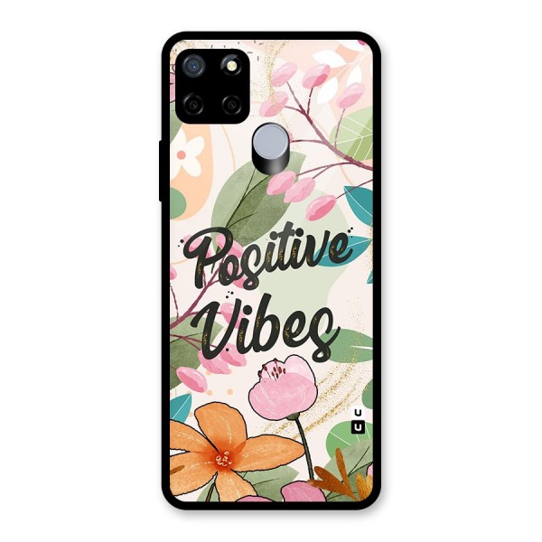 Positive Vibes Glass Back Case for Realme C15