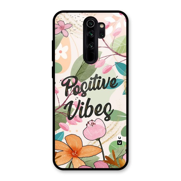 Positive Vibes Glass Back Case for Redmi Note 8 Pro