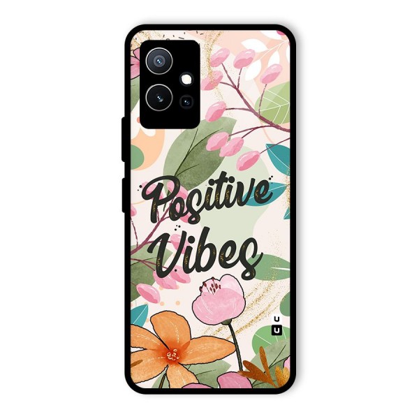 Positive Vibes Glass Back Case for Vivo T1 5G