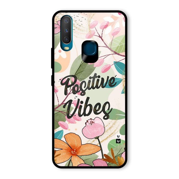 Positive Vibes Glass Back Case for Vivo U10