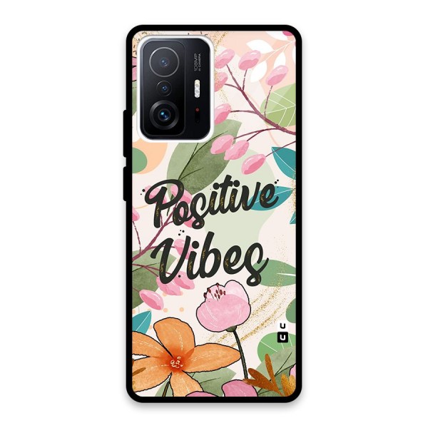 Positive Vibes Glass Back Case for Xiaomi 11T Pro