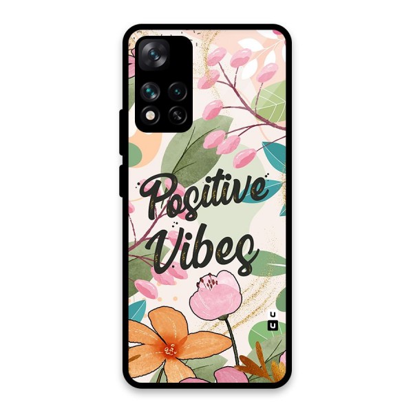 Positive Vibes Glass Back Case for Xiaomi 11i HyperCharge 5G