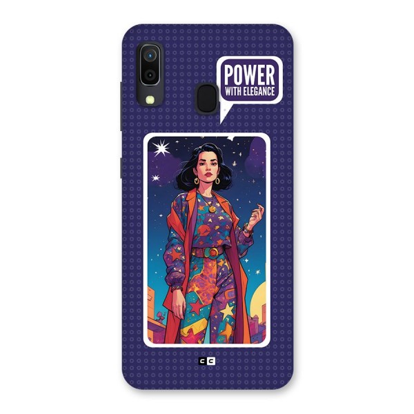 Power With Elegance Back Case for Galaxy A30