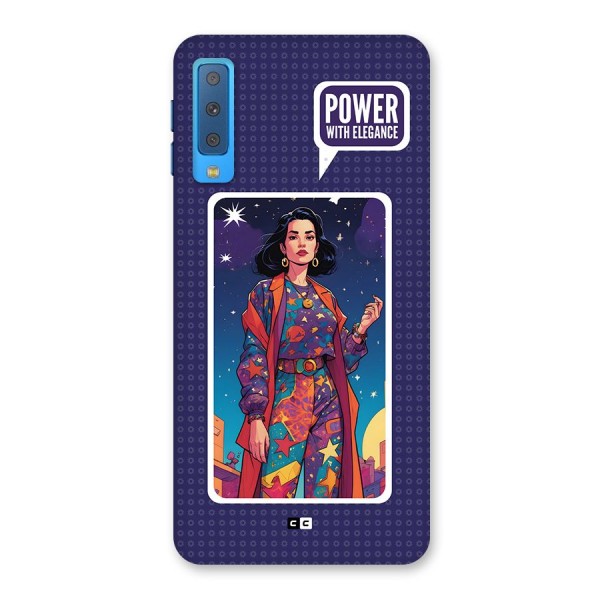 Power With Elegance Back Case for Galaxy A7 (2018)