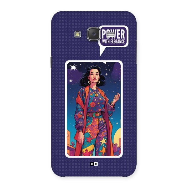 Power With Elegance Back Case for Galaxy J7