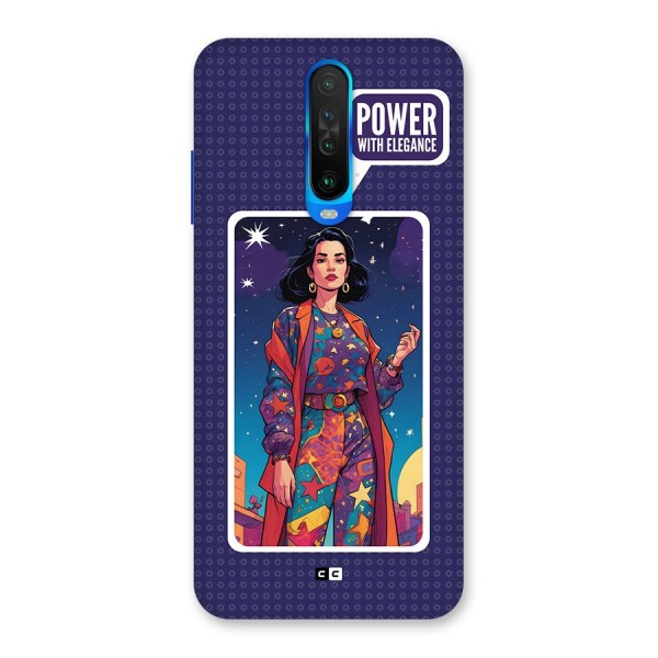 Power With Elegance Back Case for Poco X2