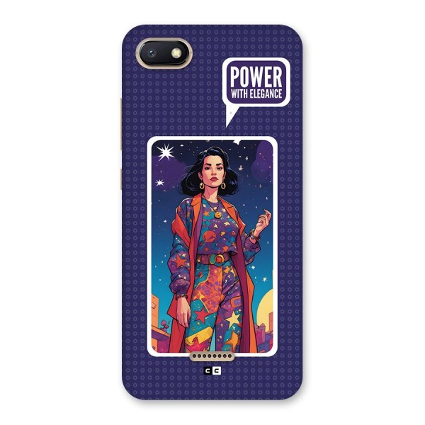 Power With Elegance Back Case for Redmi 6A