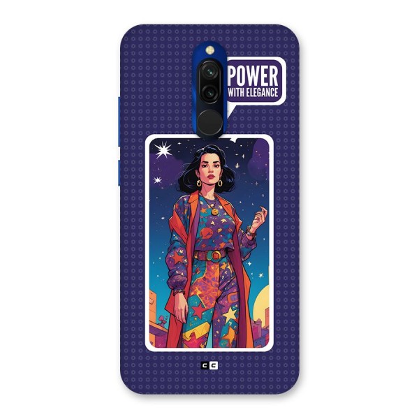 Power With Elegance Back Case for Redmi 8