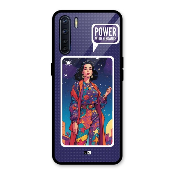 Power With Elegance Glass Back Case for Oppo F15