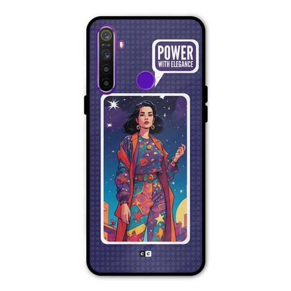 Power With Elegance Glass Back Case for Realme 5s