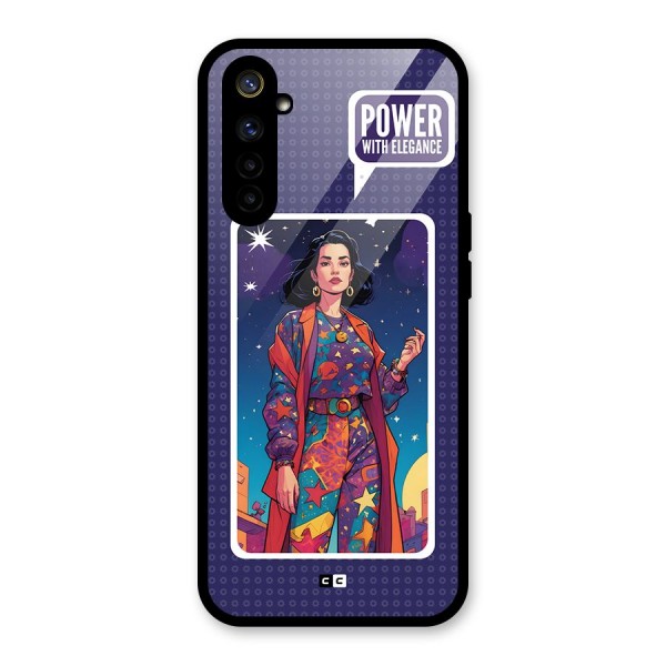 Power With Elegance Glass Back Case for Realme 6i