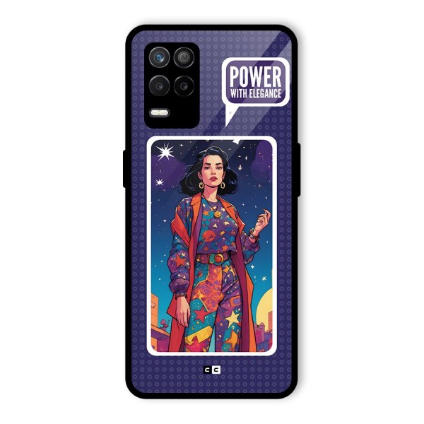 Power With Elegance Glass Back Case for Realme 8s 5G