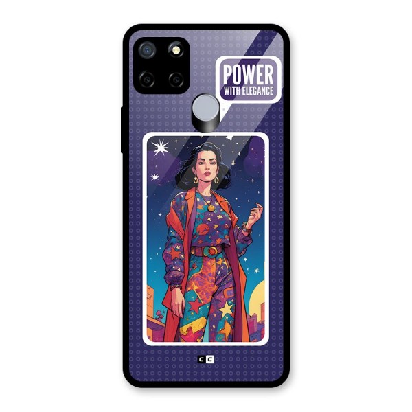 Power With Elegance Glass Back Case for Realme C12