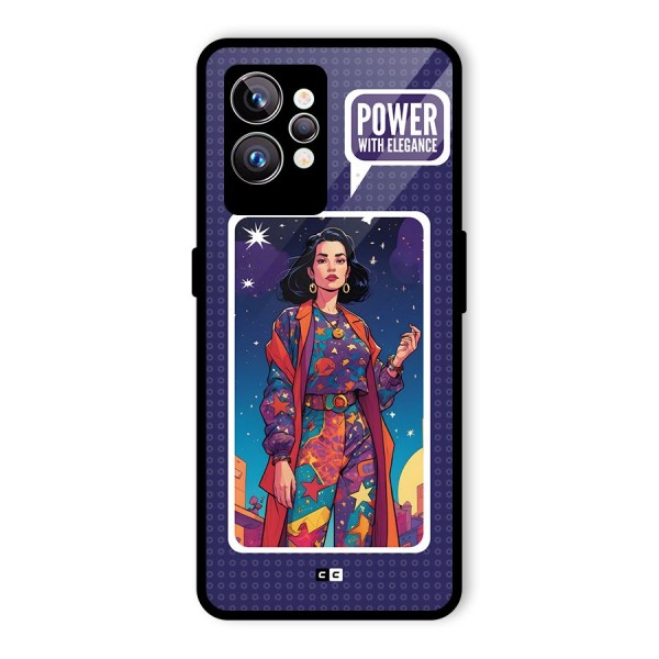 Power With Elegance Glass Back Case for Realme GT2 Pro