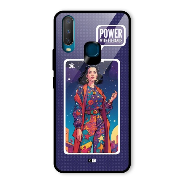 Power With Elegance Glass Back Case for Vivo Y17