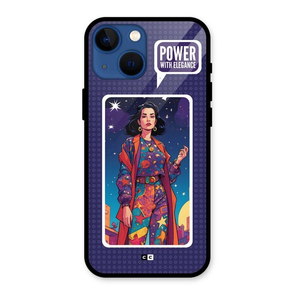 Power With Elegance Glass Back Case for iPhone 13 Mini