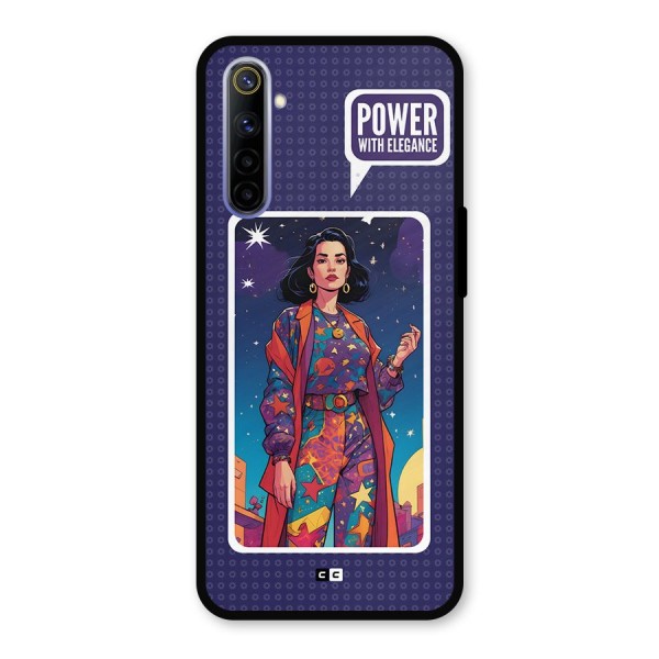 Power With Elegance Metal Back Case for Realme 6