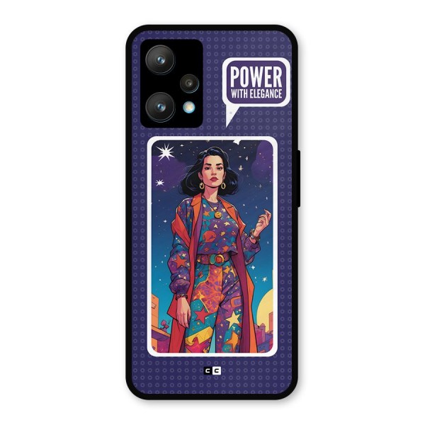 Power With Elegance Metal Back Case for Realme 9