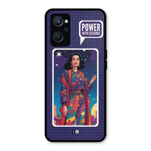 Power With Elegance Metal Back Case for Realme 9i