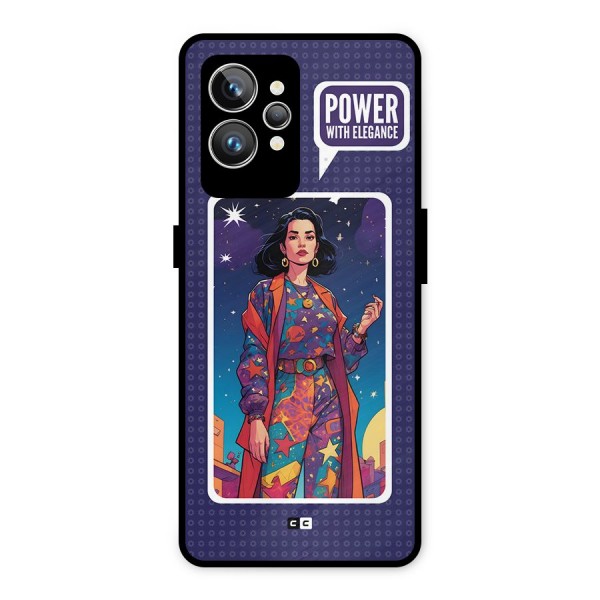 Power With Elegance Metal Back Case for Realme GT2 Pro