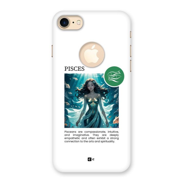 Precious Pisces Back Case for iPhone 8 Logo Cut