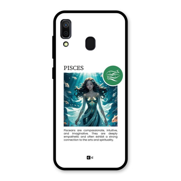 Precious Pisces Glass Back Case for Galaxy A30