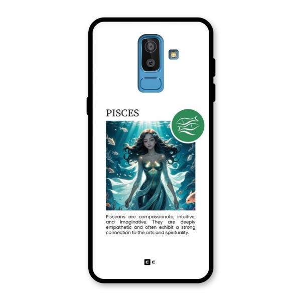 Precious Pisces Glass Back Case for Galaxy J8