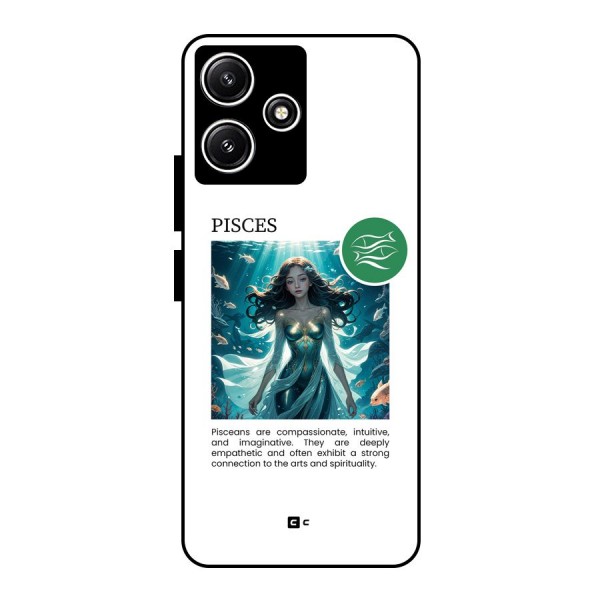 Precious Pisces Glass Back Case for Poco M6 Pro