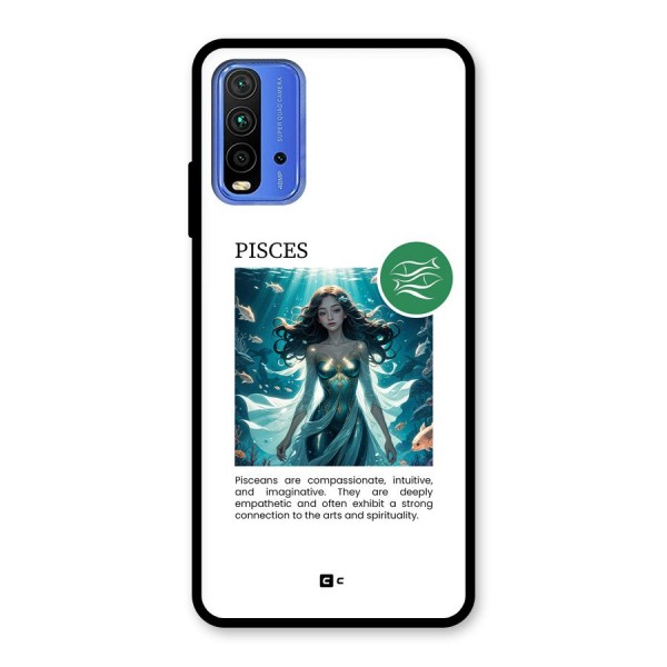 Precious Pisces Glass Back Case for Redmi 9 Power