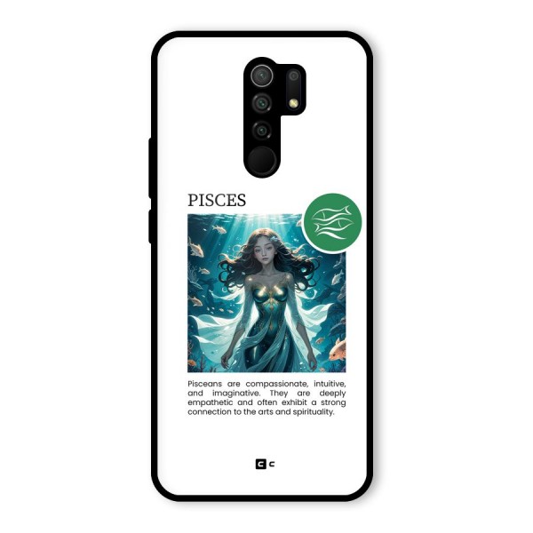 Precious Pisces Glass Back Case for Redmi 9 Prime