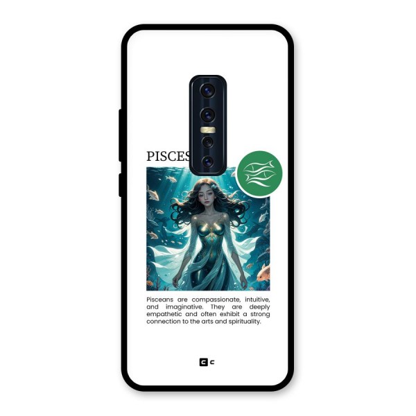 Precious Pisces Glass Back Case for Vivo V17 Pro