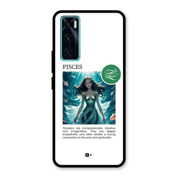 Precious Pisces Glass Back Case for Vivo V20 SE