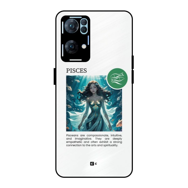 Precious Pisces Metal Back Case for Oppo Reno7 Pro 5G