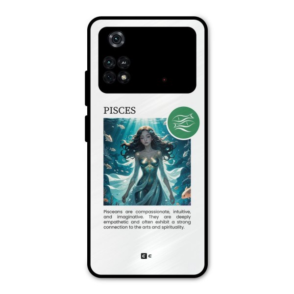 Precious Pisces Metal Back Case for Poco M4 Pro 4G