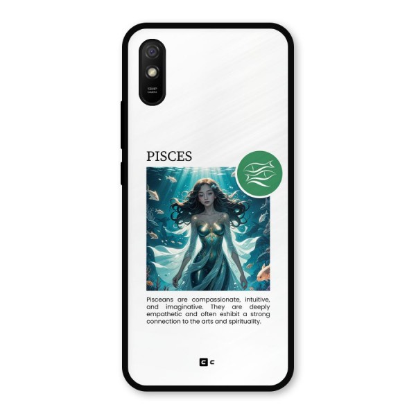 Precious Pisces Metal Back Case for Redmi 9a