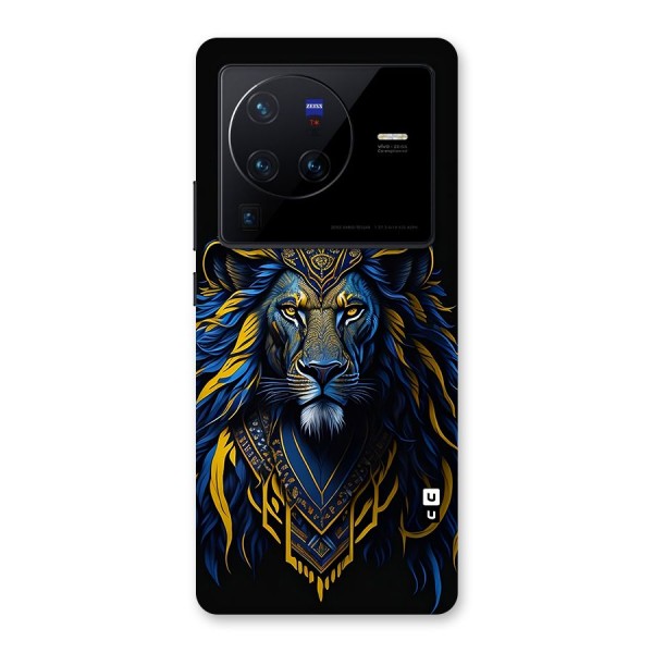 Premium Lion Abstract Portrait Art Back Case for Vivo X80 Pro