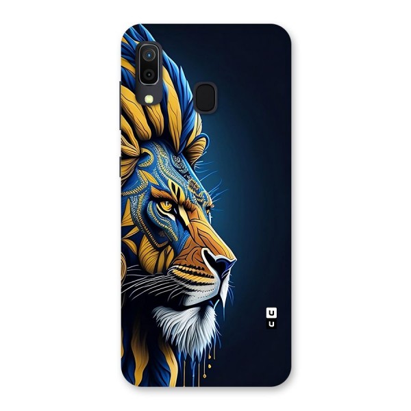 Premium Lion Abstract Side Art Back Case for Galaxy A20