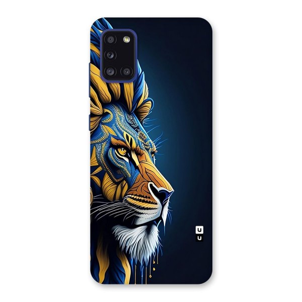 Premium Lion Abstract Side Art Back Case for Galaxy A31