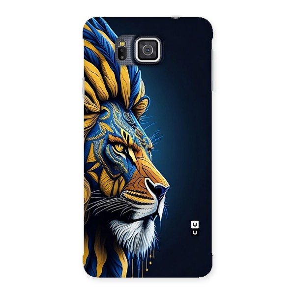 Premium Lion Abstract Side Art Back Case for Galaxy Alpha