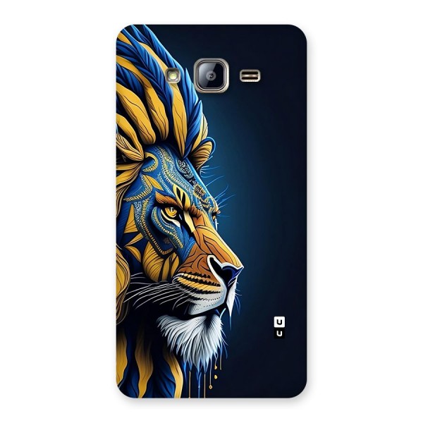 Premium Lion Abstract Side Art Back Case for Galaxy On5